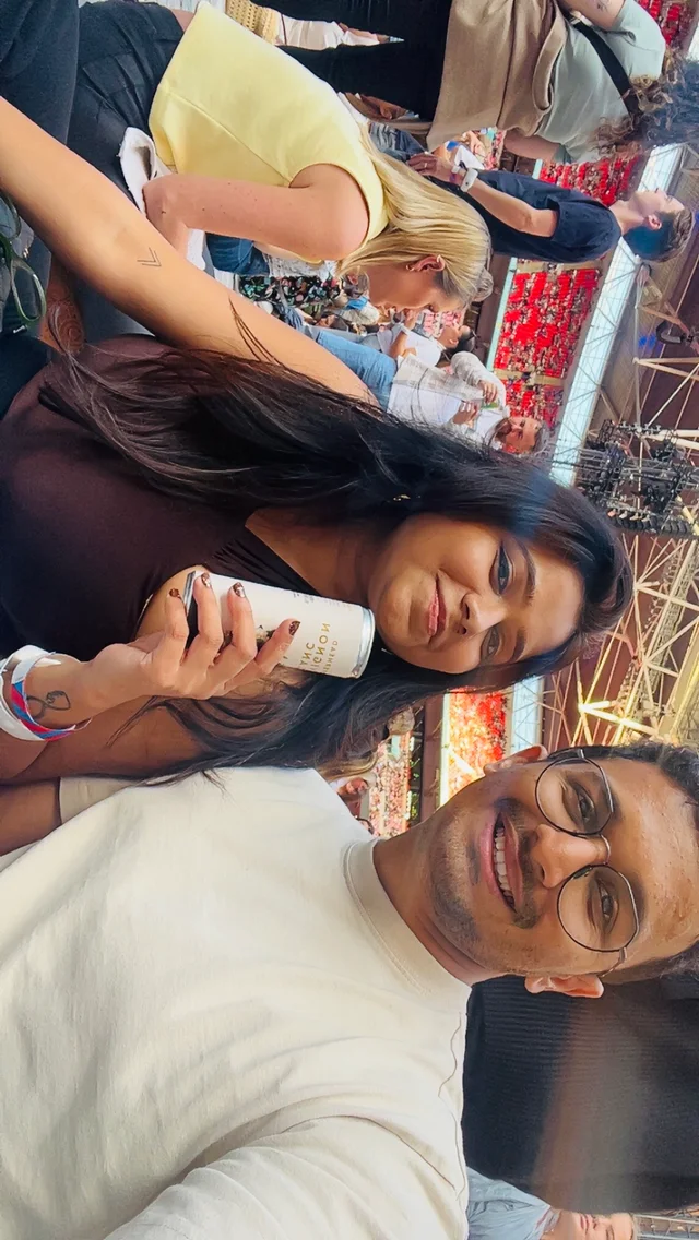 Akanksha and Kushal at the Coldplay concert